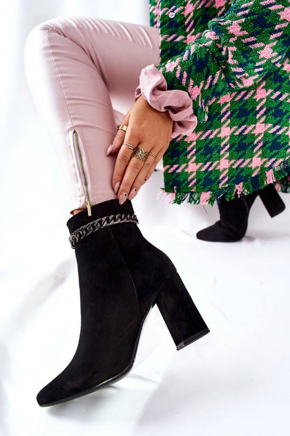 Leather High Boots Laura Messi Black 2203