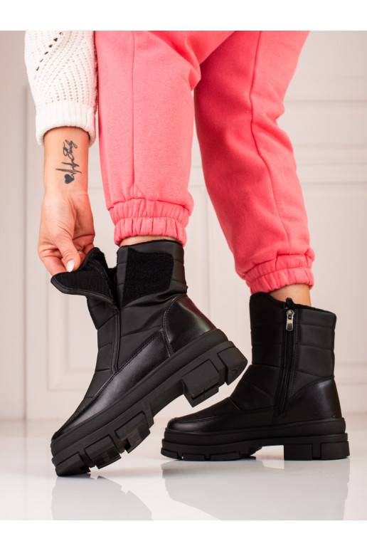 black Women's snow boots  Sokolski