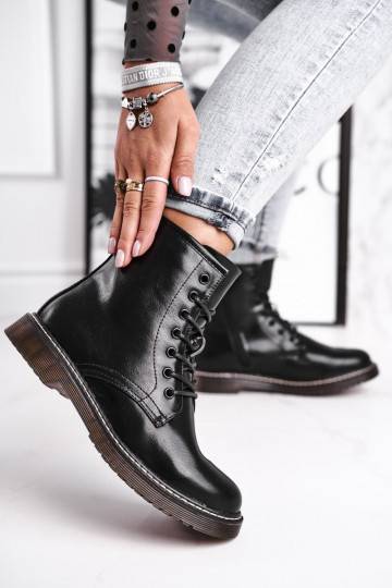 Women's Flat Boots Black Marita 2