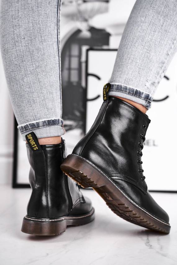 Women's Flat Boots Black Marita