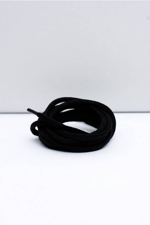 Corbby Black Waxed Thick Laces