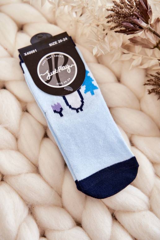 Children's Classic Cotton Socks Blue