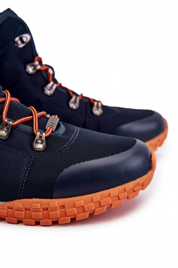 Men's Trekking Shoes Memory Foam Big Star KK174110 Navy blue