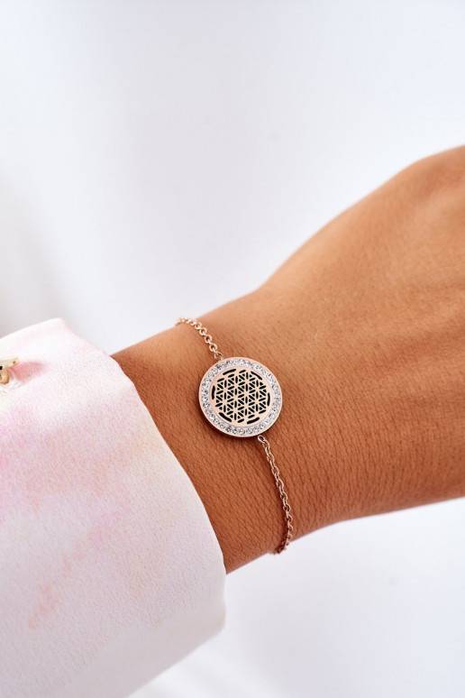 Bracelet With Cubic Zirconia Rose Gold