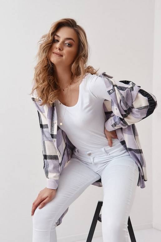 Long shirt   purple 3049