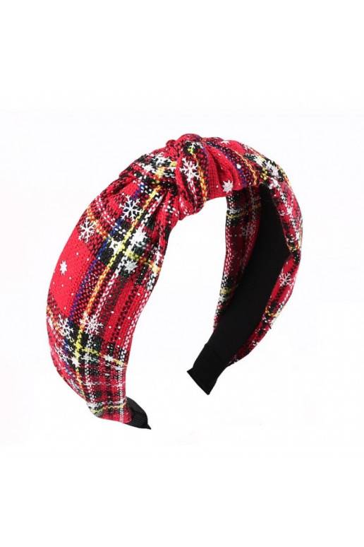 Turban style fabric bow 6,5 cm  O457