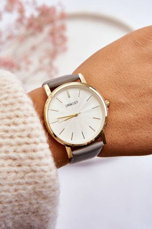 Women's Watch With Gold Case Ernest Gray Vega