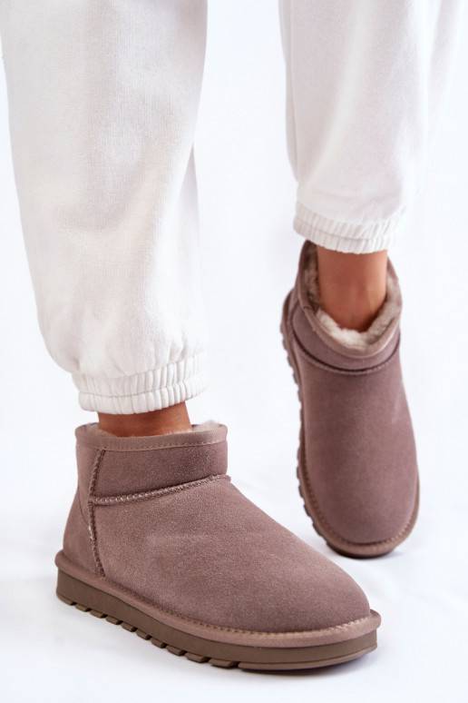 Women's Suede Low Snow Boots Grey Shelie Women's Suede Low Snow Boots Grey Shelie