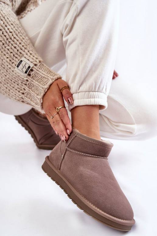 Women's Suede Low Snow Boots Grey Shelie Women's Suede Low Snow Boots Grey Shelie