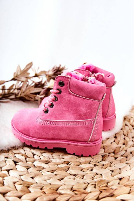 Children's Trapers Boots Pink Milos Children's Trapers Boots Pink Milos