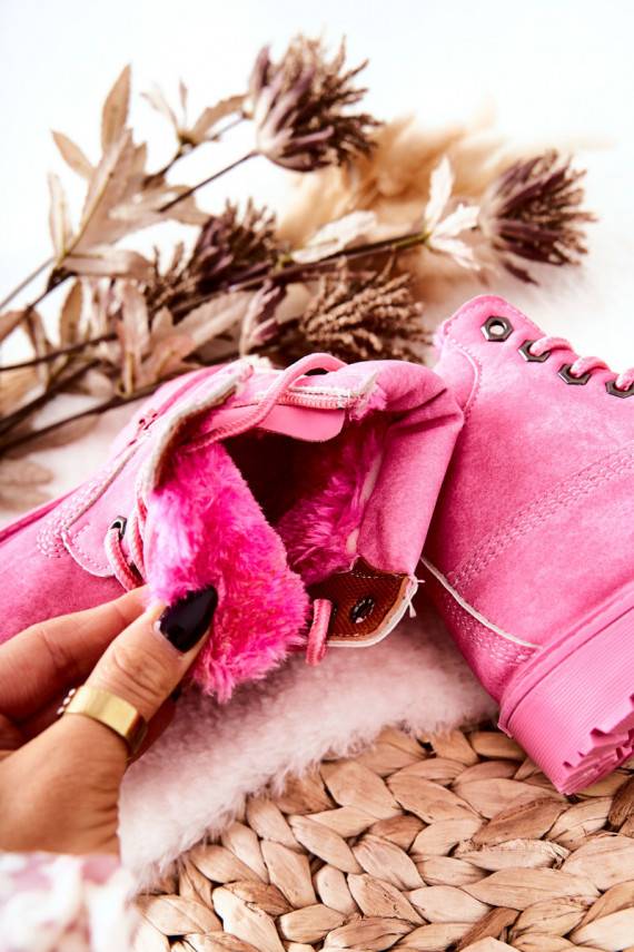 Children's Trapers Boots Pink Milos