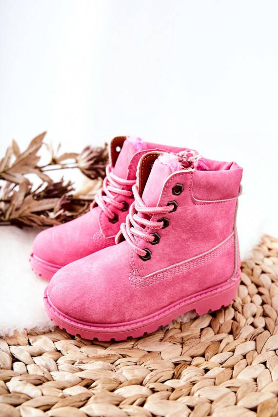 Children's Trapers Boots Pink Milos