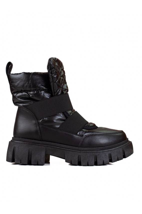 Snow boots damskie Shelovet na grubej platformie black