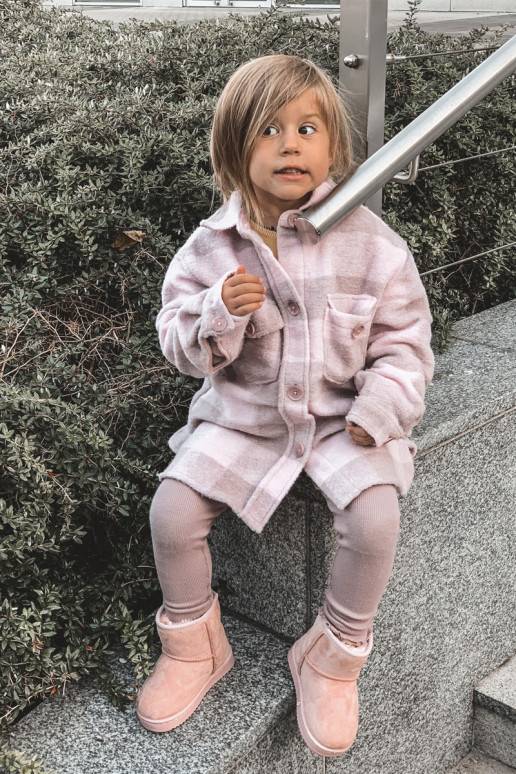 Children's Insulated Snow Boots Pink Gooby