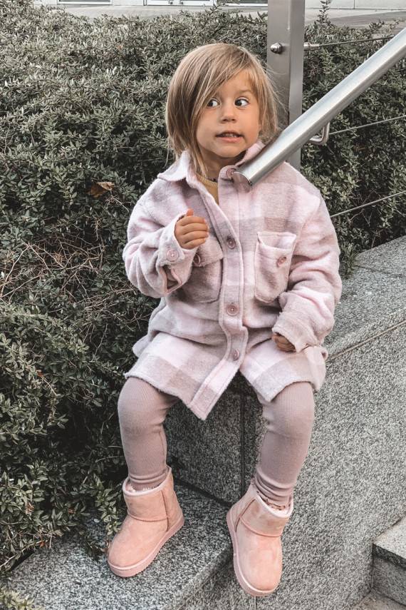 Children's Insulated Snow Boots Pink Gooby