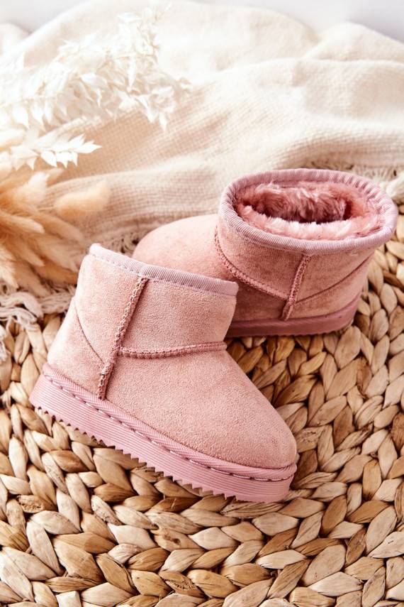 Children's Insulated Snow Boots Pink Gooby