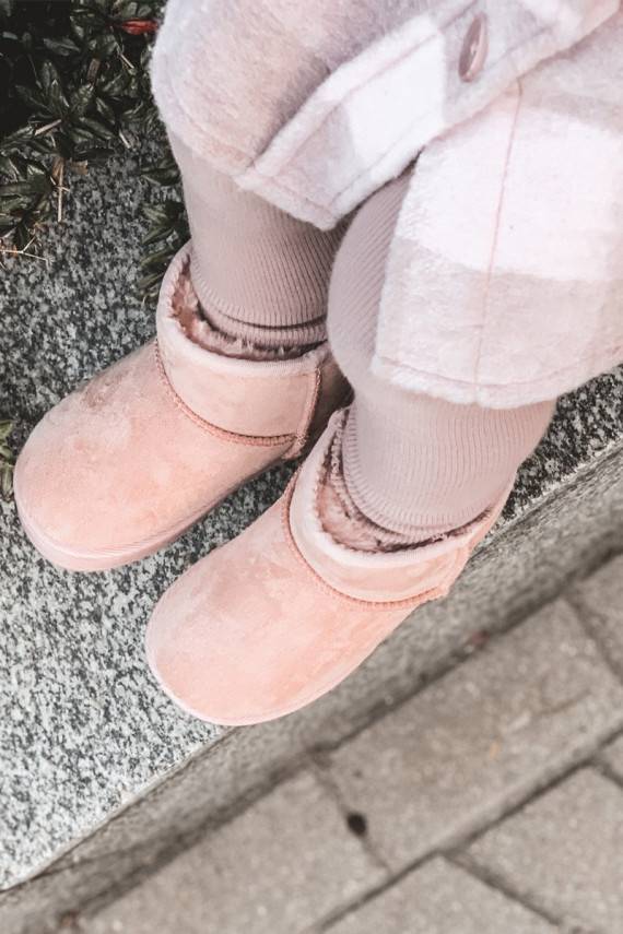 Children's Insulated Snow Boots Pink Gooby