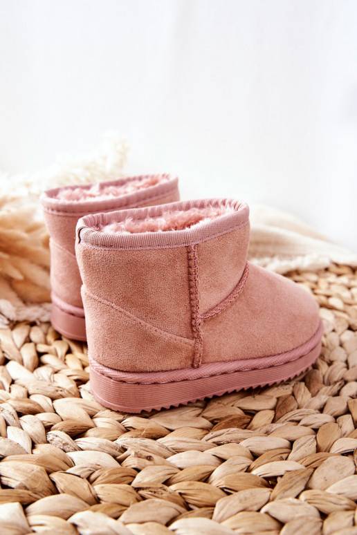Children's Insulated Snow Boots Pink Gooby