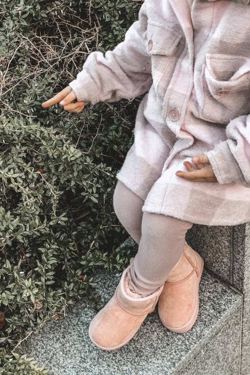 Children's Insulated Snow Boots Pink Gooby