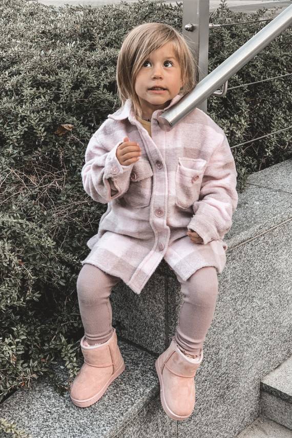 Children's Insulated Snow Boots Pink Gooby