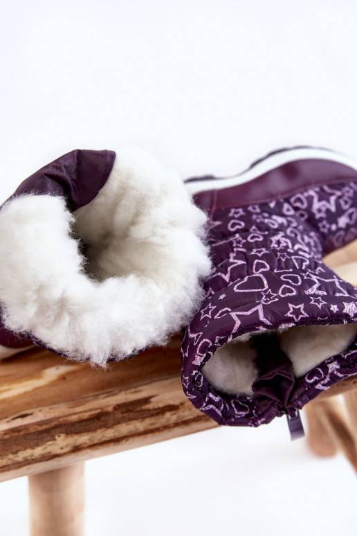Children's Snow Boots Warmed Violet Terra Children's Snow Boots Warmed Violet Terra