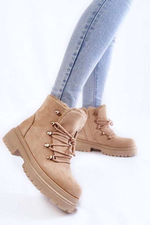 Women's Suede Boots Beige Bellita Women's Suede Boots Beige Bellita