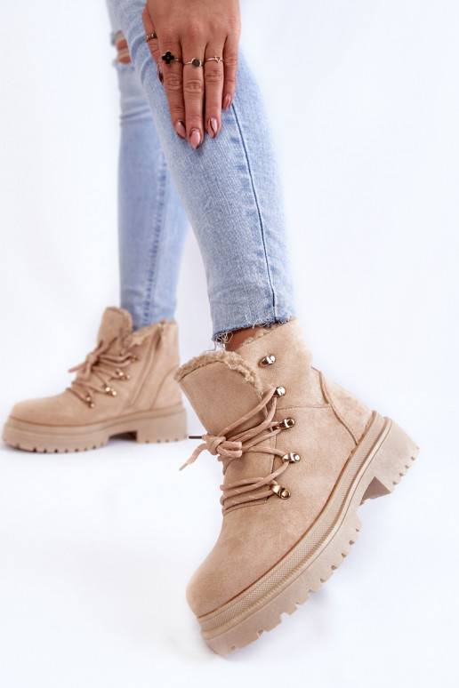 Women's Suede Boots Beige Bellita Women's Suede Boots Beige Bellita