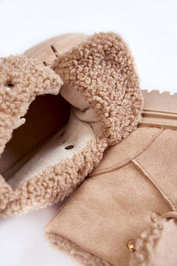 Women's Suede Boots Beige Bellita