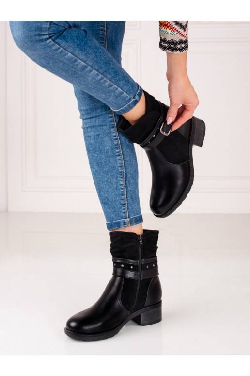Women's boots Shelovet z ozdobnym paskiem