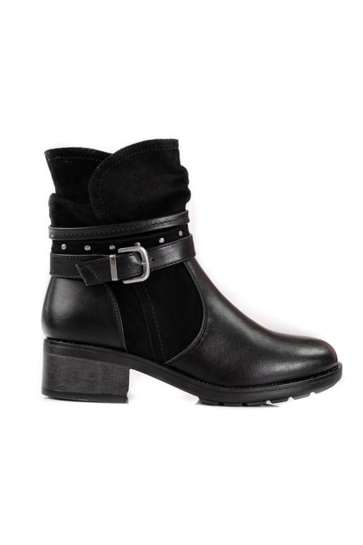 Women's boots Shelovet z ozdobnym paskiem
