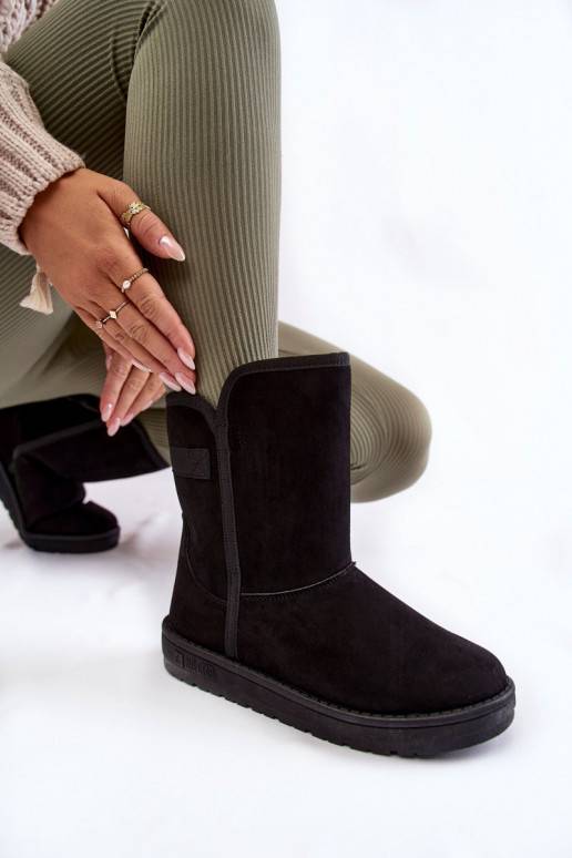 Women's High Snow Boots Big Star Black