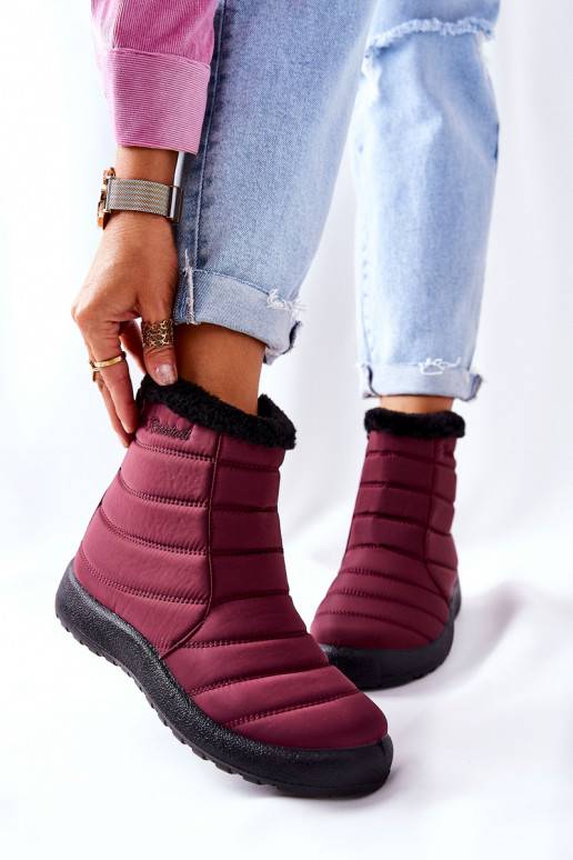 Women's Warm-up Snowboots Burgundy Mezyss