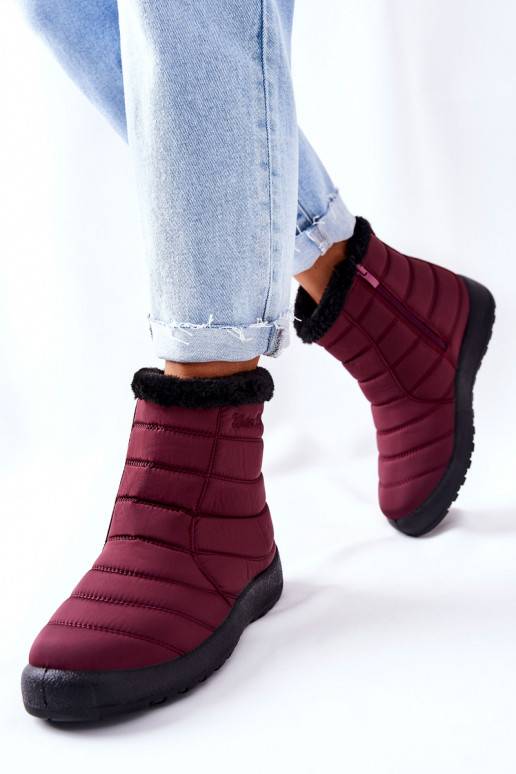 Women's Warm-up Snowboots Burgundy Mezyss Women's Warm-up Snowboots Burgundy Mezyss