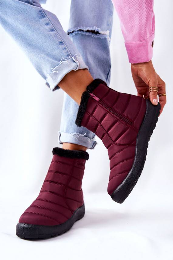 Women's Warm-up Snowboots Burgundy Mezyss