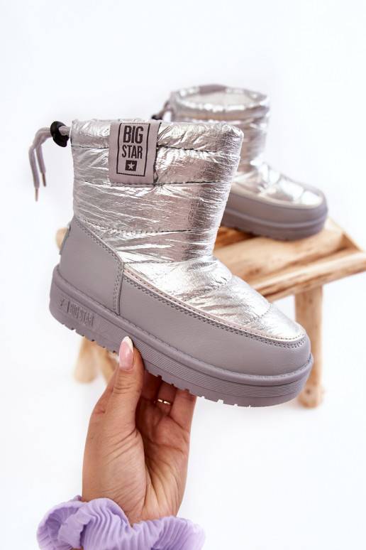 Children's snow boots Big Star KK374218 Grey-Silver Children's snow boots Big Star KK374218 Grey-Silver