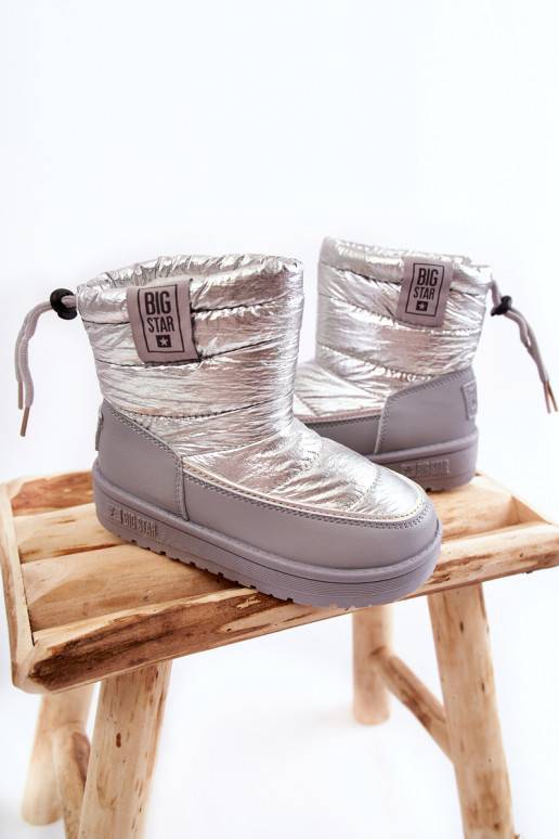 Children's snow boots Big Star KK374218 Grey-Silver Children's snow boots Big Star KK374218 Grey-Silver