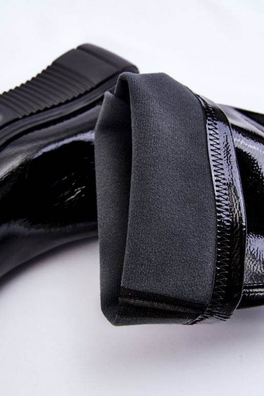 Lacquered Over The Knee Platform Boots Black Spectrum Lacquered Over The Knee Platform Boots Black Spectrum