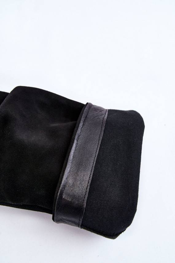 Women's Suede Knee Boots Maciejka 05790-01 Black