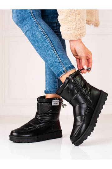 Women's snow boots Potocki z niską cholewką black 2
