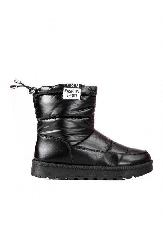 Women's snow boots Potocki z niską cholewką black