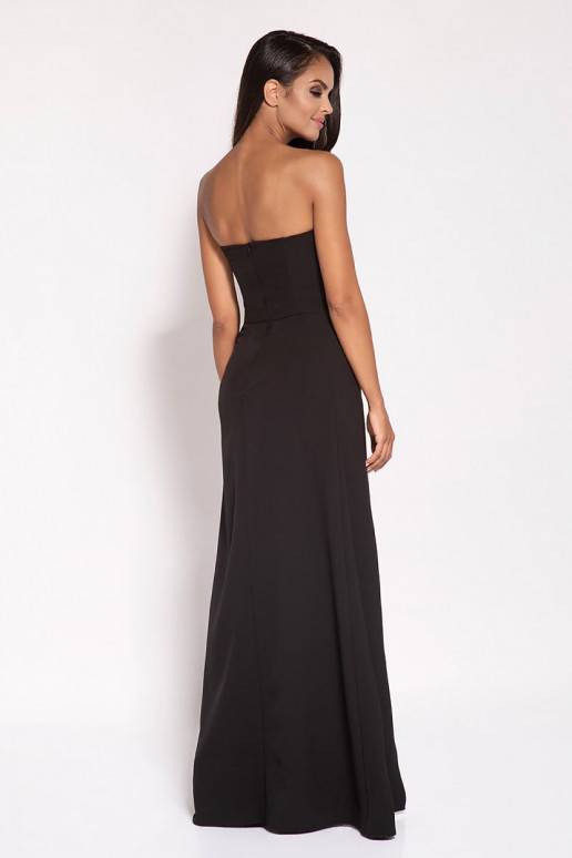 Juodos spalvos suknelė su banteliu iš...