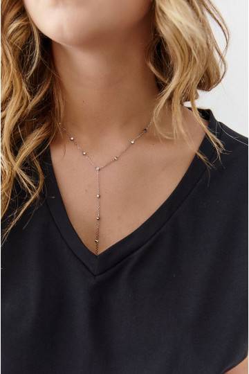 Stainless steel necklace silver color BZI073 2