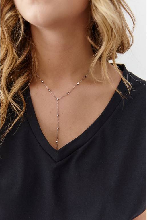 Stainless steel necklace silver color BZI073 Stainless steel necklace silver color BZI073