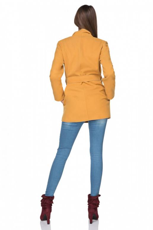 Geltonos spalvos moteriškas paltas...