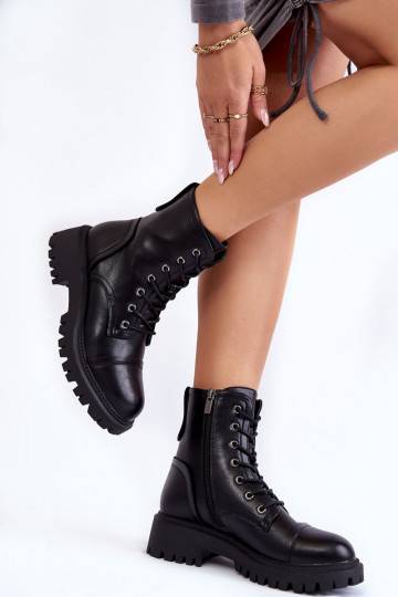 Leather Warm Boots La.Fi 250044B-PU Black 2