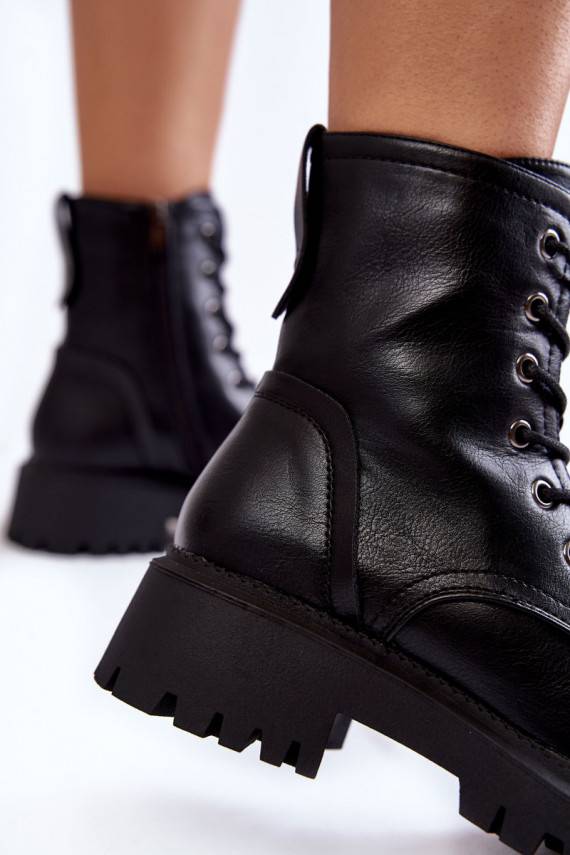 Leather Warm Boots La.Fi 250044B-PU Black