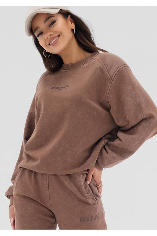 Tiffi - Brown vintage wash sweatshirt