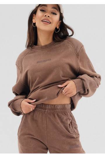 Tiffi - Brown vintage wash sweatshirt 2