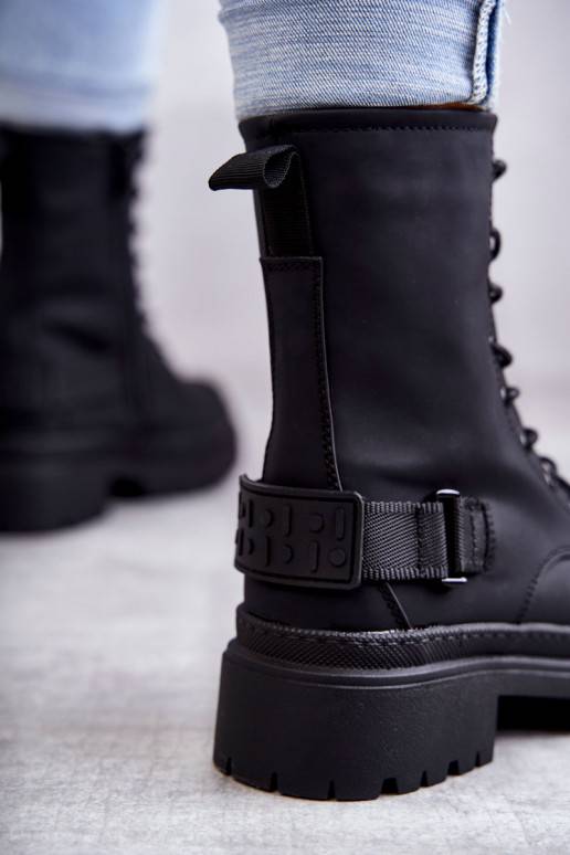 Women's Warm Boots With Zipper Black Fabiola Women's Warm Boots With Zipper Black Fabiola