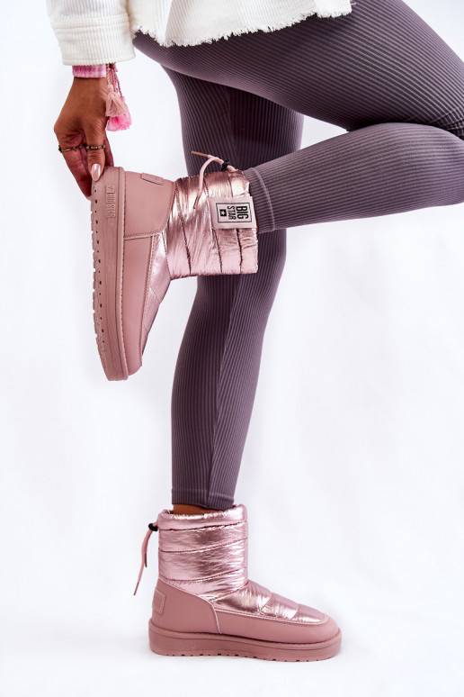 Women's Snow Boots Big Star II274119 Pink Women's Snow Boots Big Star II274119 Pink